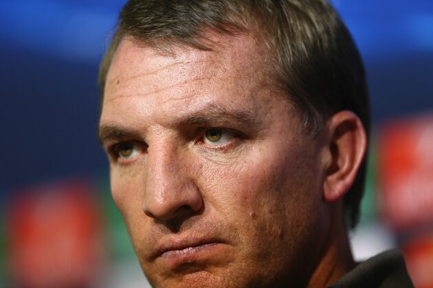 SOFIA, BULGARIA - NOVEMBER 25:  Brendan Rodgers the manager of Liverpool addresses the media at the pre match press conference ahead of the group B UEFA Champions League match between Ludogorets and Liverpool on November 25, 2014 in Sofia, Bulgaria.  (Photo by Michael Steele/Getty Images)