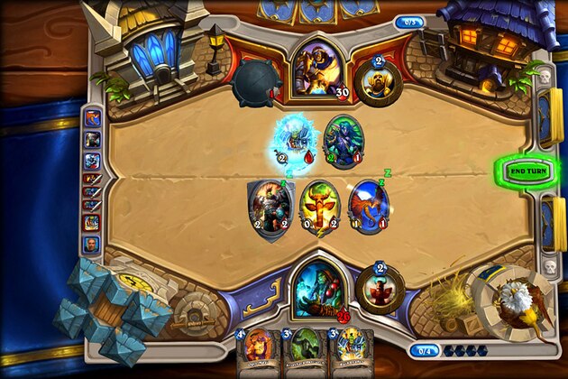 This video game image released by Blizzard Entertainment shows a scene from
