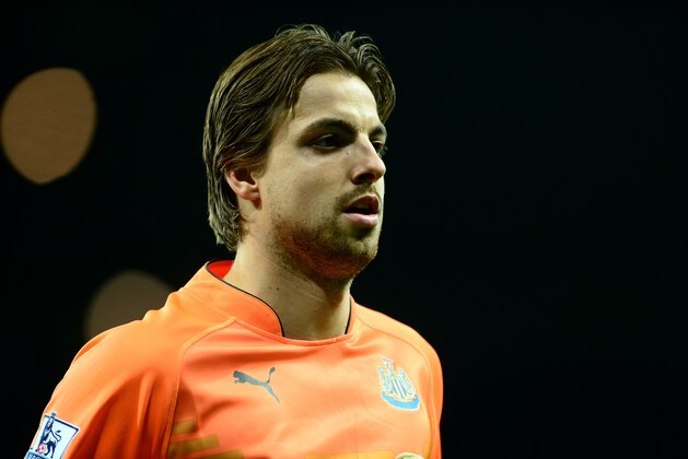 NEWCASTLE UPON TYNE, ENGLAND - NOVEMBER 22 : Tim Krul of Newcastle United in action during the Barclays Premier League match between Newcastle United and Queens Park Rangers at St James Park on November 14, 2014 in Newcastle Upon Tyne, England. (Photo by Mark Runnacles/Getty Images)
