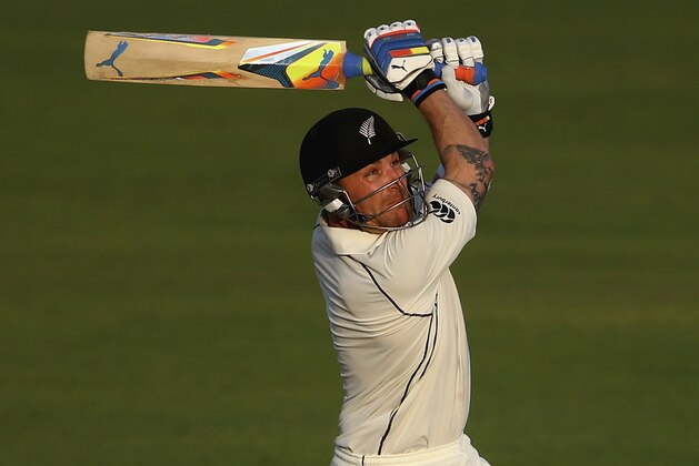 SHARJAH, UNITED ARAB EMIRATES - NOVEMBER 28:  Brendon McCullum of Nerw Zealand bats during day two of the third test between Pakistan and New Zealand at Sharjah Stadium on November 28, 2014 in Sharjah, United Arab Emirates.  (Photo by Francois Nel/Getty Images)