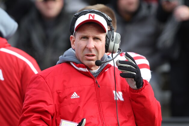 Nov 28, 2014; Iowa City, IA, USA; Nebraska Cornhuskers head coach Bo Pelini looks on during their game against the Iowa Hawkeyes at Kinnick Stadium. Mandatory Credit: Reese Strickland-USA TODAY Sports