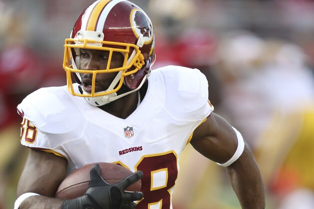 Washington Redskins Wide Receiver Pierre Garcon (88) in action during the second quarter in a game against the San Francisco 49ers at Levi's Stadium during an NFL game in Santa Clara, CA., on Sunday, Nov. 23, 2014. (AP Photo/David Seelig)