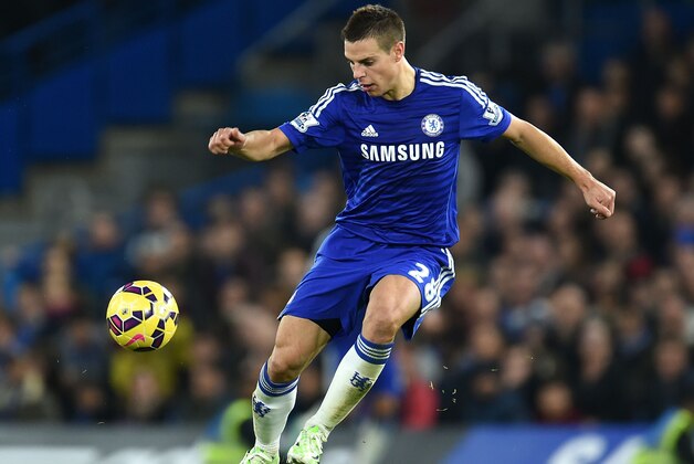 LONDON, ENGLAND - NOVEMBER 22: Cesar Azpilicueta of Chelsea in action during the Barclays Premier League match between Chelsea and West Bromwich Albion at Stamford Bridge on November 22, 2014 in London, England. (Photo by Tom Dulat/Getty Images)