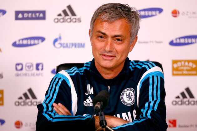 COBHAM, ENGLAND - NOVEMBER 07:  Manager Jose Mourinho of Chelsea attends a Chelsea Press Conference at Cobham Training Ground at Chelsea Training Ground on November 7, 2014 in Cobham, England.  (Photo by Clive Rose/Getty Images)