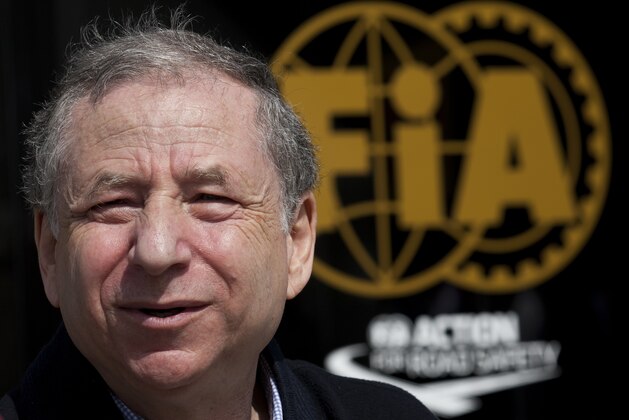 In this picture taken Sunday, June 30, 2013, FIA president Jean Todt stands in the paddock area before the British Formula 1 Grand Prix at Silverstone circuit, Silverstone, England . After a series of tyre problems during the race tyre maker Pirelli have been summoned by Todt to a meeting of the Sporting Committee on Wednesday. (AP Photo/Jon Super)