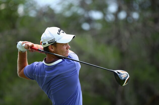 SUN CITY, SOUTH AFRICA - DECEMBER 07:  Danny Willett of England  tee's off at the 2nd during the final round of the Nedbank Golf Challenge at the Gary Player Country Club on December 7, 2014 in Sun City, South Africa.  (Photo by Richard Heathcote/Getty Images)
