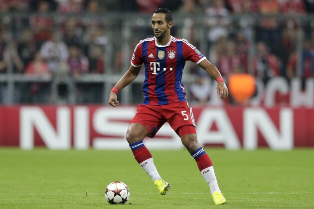 Bayern’s Mehdi Benatia from Morocco controls the ball during the Champions League Group E soccer match between FC Bayern Munich and Manchester City at Allianz Arena in Munich, southern Germany, Wednesday Sept. 17, 2014. (AP Photo/Matthias Schrader)