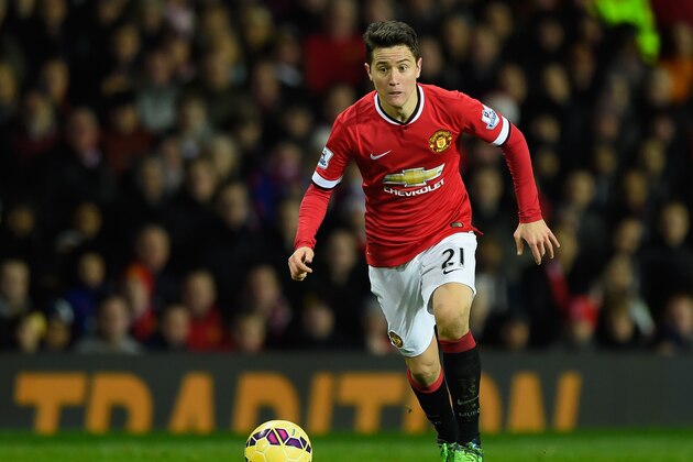 MANCHESTER, ENGLAND - DECEMBER 02:  Ander Herrera of Manchester United in action during the Barclays Premier League match between Manchester United and Stoke City at Old Trafford on December 2, 2014 in Manchester, England.  (Photo by Mike Hewitt/Getty Images)