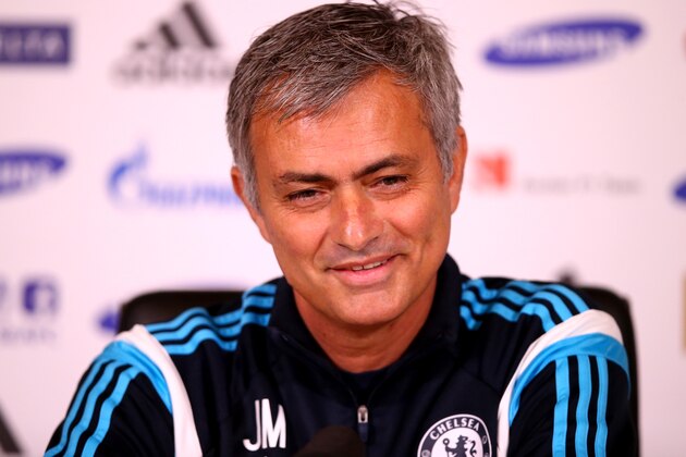 COBHAM, ENGLAND - NOVEMBER 07:  Manager Jose Mourinho of Chelsea attends a Chelsea Press Conference at Cobham Training Ground at Chelsea Training Ground on November 7, 2014 in Cobham, England.  (Photo by Clive Rose/Getty Images)