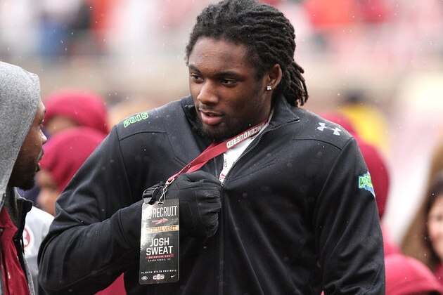 Less than 24 hours before he announces his commitment, Virginia Tech and Florida State appear to be separating themselves in the race to land 5-star DE Josh Sweat.
