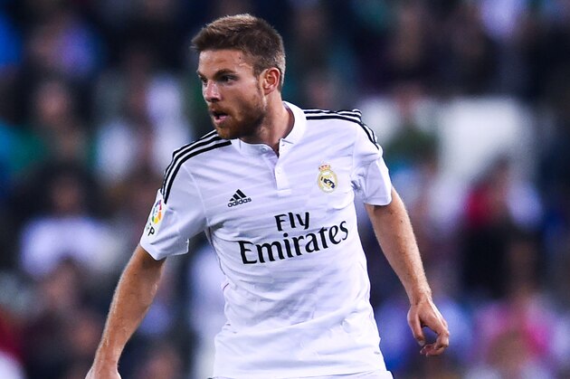 BARCELONA, SPAIN - OCTOBER 29:  Asier Illarramendi of Real Madrid CF during the Copa Del Rey Round of 32 first leg match at Power8 Stadium on October 29, 2014 in Barcelona, Spain.  (Photo by David Ramos/Getty Images)