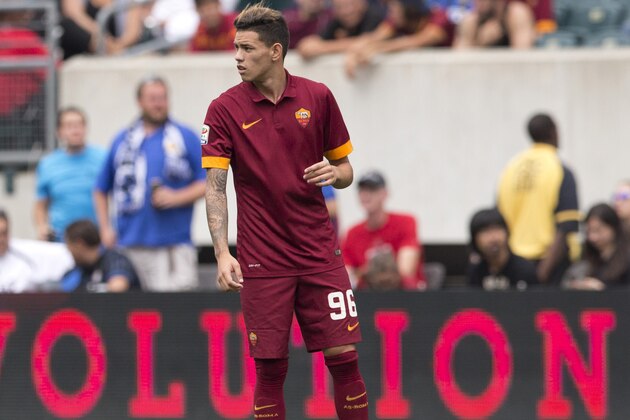 PHILADELPHIA, PA - AUGUST 2: Forward Antonio Sanabria #96 of AS Roma participates in the match against FC Internazionale Milano during the International Champions Cup on August 2, 2014 at Lincoln Financial Field in Philadelphia, Pennsylvania. (Photo by Mitchell Leff/Getty Images)