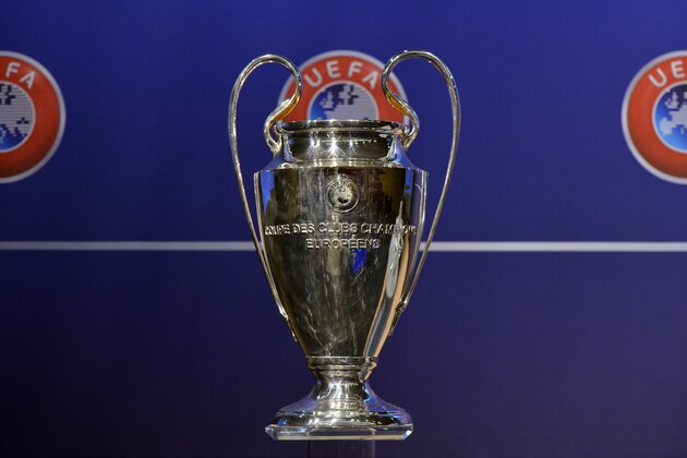 NYON, SWITZERLAND - JULY 18:  The UEFA Champions League trophy is prepared for the UEFA 2014/15 Champions League third qualifying rounds draw at the UEFA headquarters, The House of European Football, on July 18, 2014 in Nyon, Switzerland.  (Photo by Harold Cunningham/Getty Images for UEFA)