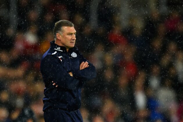 SOUTHAMPTON, ENGLAND - NOVEMBER 08:  Nigel Pearson, manager of Leicester City looks on during the Barclays Premier League match between Southampton and Leicester City at St Mary's Stadium on November 8, 2014 in Southampton, England.  (Photo by Michael Regan/Getty Images)