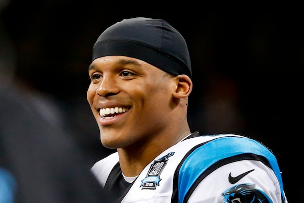 Dec 7, 2014; New Orleans, LA, USA; Carolina Panthers quarterback Cam Newton (1) against the New Orleans Saints during the second half of a game at the Mercedes-Benz Superdome. The Panthers defeated the Saints 41-10. Mandatory Credit: Derick E. Hingle-USA TODAY Sports
