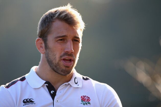 BAGSHOT, ENGLAND - NOVEMBER 18:  Chris Robshaw, the England captain, faces the media during the England media session held at Pennyhill Park on November 18, 2014 in Bagshot, England.  (Photo by David Rogers/Getty Images)