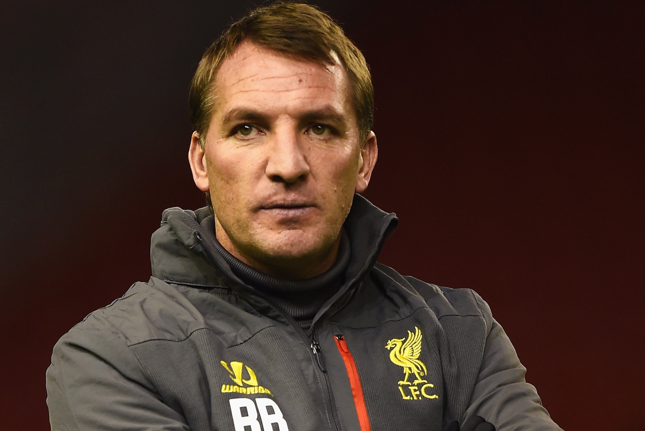 LIVERPOOL, ENGLAND - DECEMBER 08:  Brendan Rodgers, manager of Liverpool looks on during a training session ahead of the UEFA Champions League match against FC Basel 1893 at Anfield on December 8, 2014 in Liverpool, England.  (Photo by Laurence Griffiths/Getty Images)