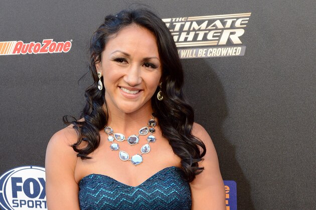 Sep 9, 2014; Los Angeles, CA, USA; Carla Esparza from Redondo Beach, CA arrives on the Red Carpet at Lure Nightclub for the premier of The Ultimate Fighter women in the newly formed women in the strawweight class. Mandatory Credit: Jayne Kamin-Oncea-USA TODAY Sports