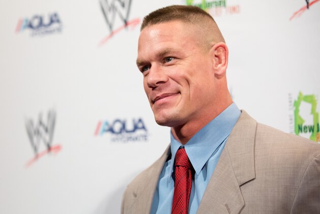 John Cena attends the Superstars For Sandy Relief Event, on thursday, April 4, 2013 in New York, NY. (Photo by Dario Cantatore/Invision/AP)