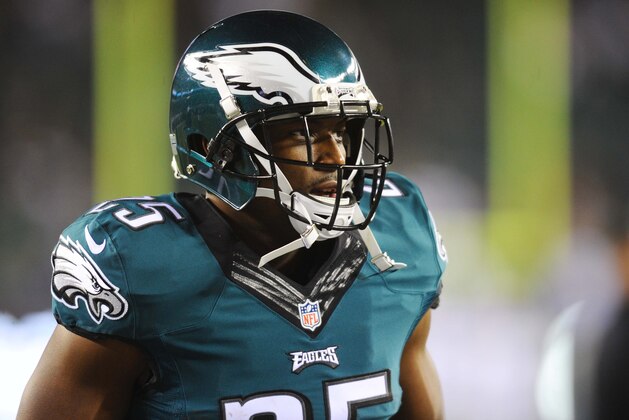 Dec 14, 2014; Philadelphia, PA, USA; Philadelphia Eagles running back LeSean McCoy before the start of the game against the Dallas Cowboys  at Lincoln Financial Field. Mandatory Credit: Eric Hartline-USA TODAY Sports