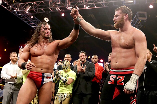 Sami Zayn and Adrian Neville Sami Zayn and Adrian Neville