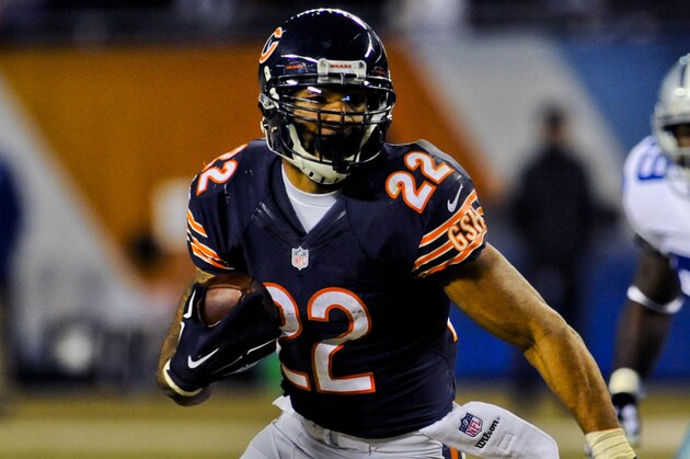Dec 4, 2014; Chicago, IL, USA; Chicago Bears running back Matt Forte (22) in their game against the Dallas Cowboys at Soldier Field. Mandatory Credit: Matt Marton-USA TODAY Sports