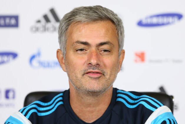 COBHAM, ENGLAND - OCTOBER 24:  Chelsea manager Jose Mourinho speaks to the press during a Chelsea Press Conference at Chelsea Training Ground on October 24, 2014 in Cobham, England.  (Photo by Ian Walton/Getty Images)