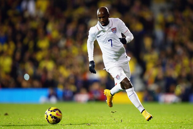 LONDON, ENGLAND - NOVEMBER 14:  DaMarcus Beasley of the USA in action during the International Friendly between the USA and Colombia at Craven Cottage on November 14, 2014 in London, England.  (Photo by Bryn Lennon/Getty Images)