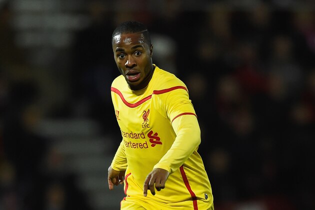 BOURNEMOUTH, ENGLAND - DECEMBER 17:  Raheem Sterling of Liverpool in action during the Capital One Cup Quarter-Final match between Bournemouth and Liverpool at Goldsands Stadium on December 17, 2014 in Bournemouth, England.  (Photo by Mike Hewitt/Getty Images)