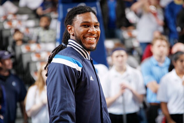 DALLAS, TX -  DECEMBER 5: Jae Crowder #9 of the Dallas Mavericks before the game against the Phoenix Suns on December 5, 2014 at American Airlines Center in Dallas, Texas. NOTE TO USER: User expressly acknowledges and agrees that, by downloading and or using this Photograph, user is consenting to the terms and conditions of the Getty Images License Agreement. Mandatory Copyright Notice: Copyright 2014 NBAE (Photo by Glenn James/NBAE via Getty Images)