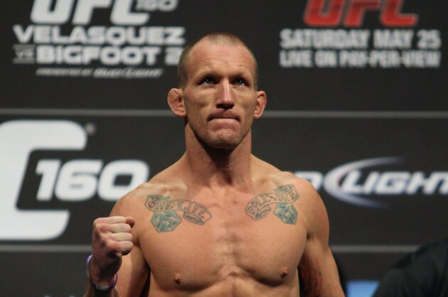May 24, 2013; Las Vegas, NV, USA; UFC light heavyweight Gray Maynard during the weight-in for UFC 160 at the MGM Grand Garden Arena. Mandatory Credit: Bruce Fedyck-USA TODAY Sports