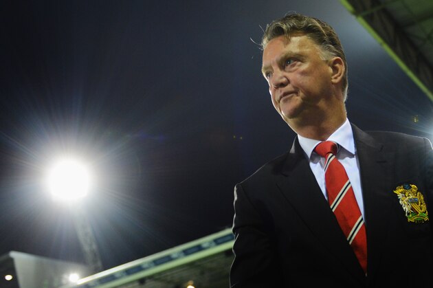 WEST BROMWICH, ENGLAND - OCTOBER 20:  Louis van Gaal manager of Manchester United looks on prior to the Barclays Premier League match between West Bromwich Albion and Manchester United at The Hawthorns on October 20, 2014 in West Bromwich, England.  (Photo by Michael Regan/Getty Images)