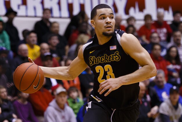 Dec 13, 2014; Detroit, MI, USA; Wichita State Shockers guard Fred VanVleet (23) moves the ball against the Detroit Titans in the first half at Calihan Hall. Mandatory Credit: Rick Osentoski-USA TODAY Sports