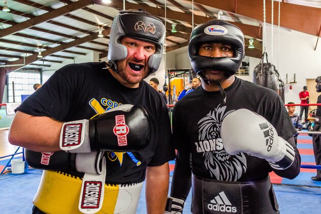 Jermell Charlo beat up B/R writer Kelsey McCarson for charity.