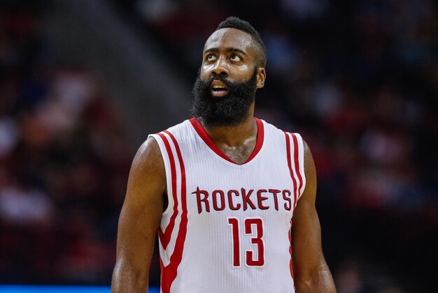 Dec 13, 2014; Houston, TX, USA; Houston Rockets guard James Harden (13) during the game against the Denver Nuggets at Toyota Center. Mandatory Credit: Troy Taormina-USA TODAY Sports