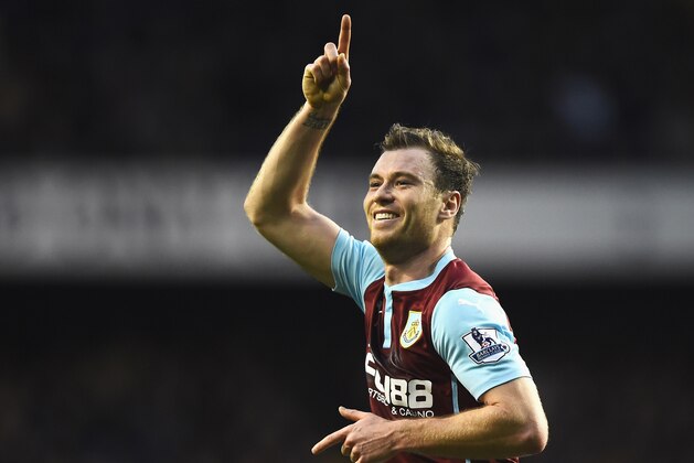 LONDON, ENGLAND - DECEMBER 20:  Ashley Barnes of Burnley celebrates his goal during the Barclays Premier League match between Tottenham Hotspur and Burnley at White Hart Lane on December 20, 2014 in London, England.  (Photo by Laurence Griffiths/Getty Images)