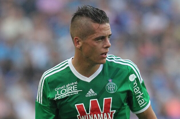 PORTO, PORTUGAL - JULY 27:  Romain Hamouma of Saint-Etienne during a preseason friendly match between FC Porto and Saint-Etienne on July 27, 2014 in Porto, Portugal.  (Photo by Carlos Rodrigues/Getty Images)