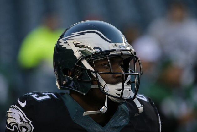 Philadelphia Eagles' LeSean McCoy warms up before an NFL football game against the Seattle Seahawks, Sunday, Dec. 7, 2014, in Philadelphia. (AP Photo/Michael Perez)