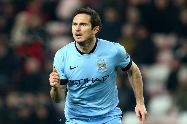 Manchester City's Frank Lampard during their English Premier League soccer match against Sunderland at the Stadium of Light, Sunderland, England, Wednesday, Dec. 3, 2014. (AP Photo/Scott Heppell)