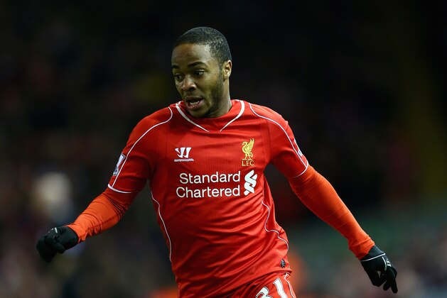 LIVERPOOL, ENGLAND - DECEMBER 29:  Raheem Sterling of Liverpool in action during the Barclays Premier League match between Liverpool and Swansea City at Anfield on December 29, 2014 in Liverpool, England.  (Photo by Clive Brunskill/Getty Images)