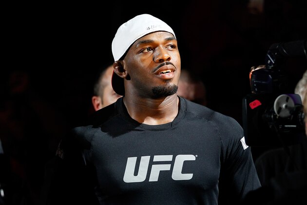 ATLANTA, GA - APRIL 21:  Jon Jones arrives for his light heavyweight title bout against Rashad Evans for UFC 145 at Philips Arena on April 21, 2012 in Atlanta, Georgia.  (Photo by Kevin C. Cox/Getty Images)