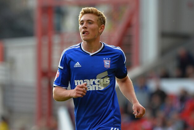 NOTTINGHAM, ENGLAND - OCTOBER 05: Teddy Bishop of Ipswich Town during the Sky Bet Championship match between Nottingham Forest and Ipswich Town at City Ground on October 5, 2014 in Nottingham, England.  (Photo by Tony Marshall/Getty Images)