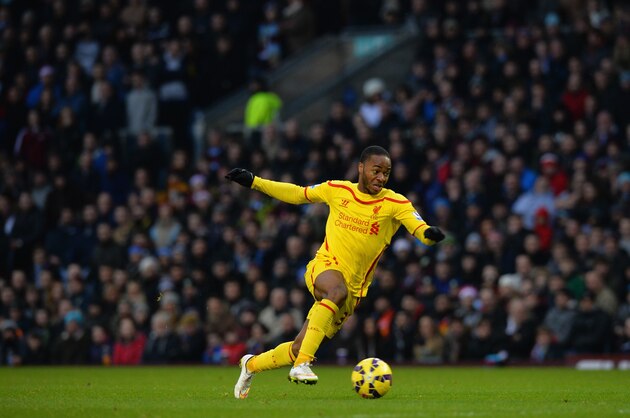 BURNLEY, ENGLAND - DECEMBER 26:  Raheem Sterling of Liverpool during the Barclays Premier League match between Burnley and Liverpool at Turf Moor on December 26, 2014 in Burnley, England.  (Photo by Tony Marshall/Getty Images)