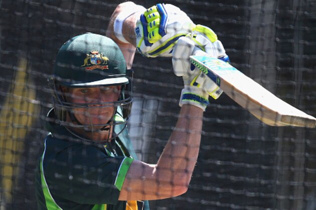 SYDNEY, AUSTRALIA - JANUARY 03:  Steve Smith of Australia bats during an Australian Nets Session at Sydney Cricket Ground on January 3, 2015 in Sydney, Australia.  (Photo by Ryan Pierse/Getty Images)