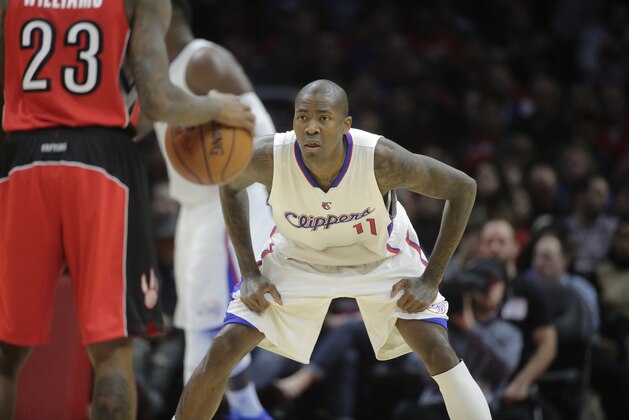 Los Angeles Clippers' Jamal Crawford during the first half of an NBA basketball game against the Toronto Raptors  Saturday, Dec. 27, 2014, in Los Angeles. (AP Photo/Jae C. Hong)