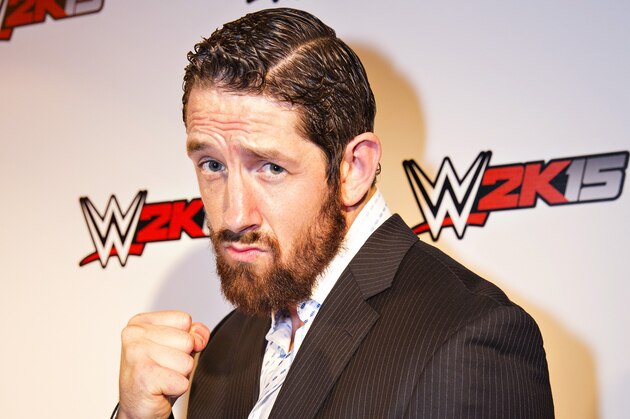IMAGE DISTRIBUTED FOR 2K - WWE Superstar Bad News Barrett strikes a pose at the WWE 2K15 Press Event at Cicada Restaurant, on Saturday, August 16, 2014 in Los Angeles. (Photo by Colin Young-Wolff/Invision for 2K/AP Images)