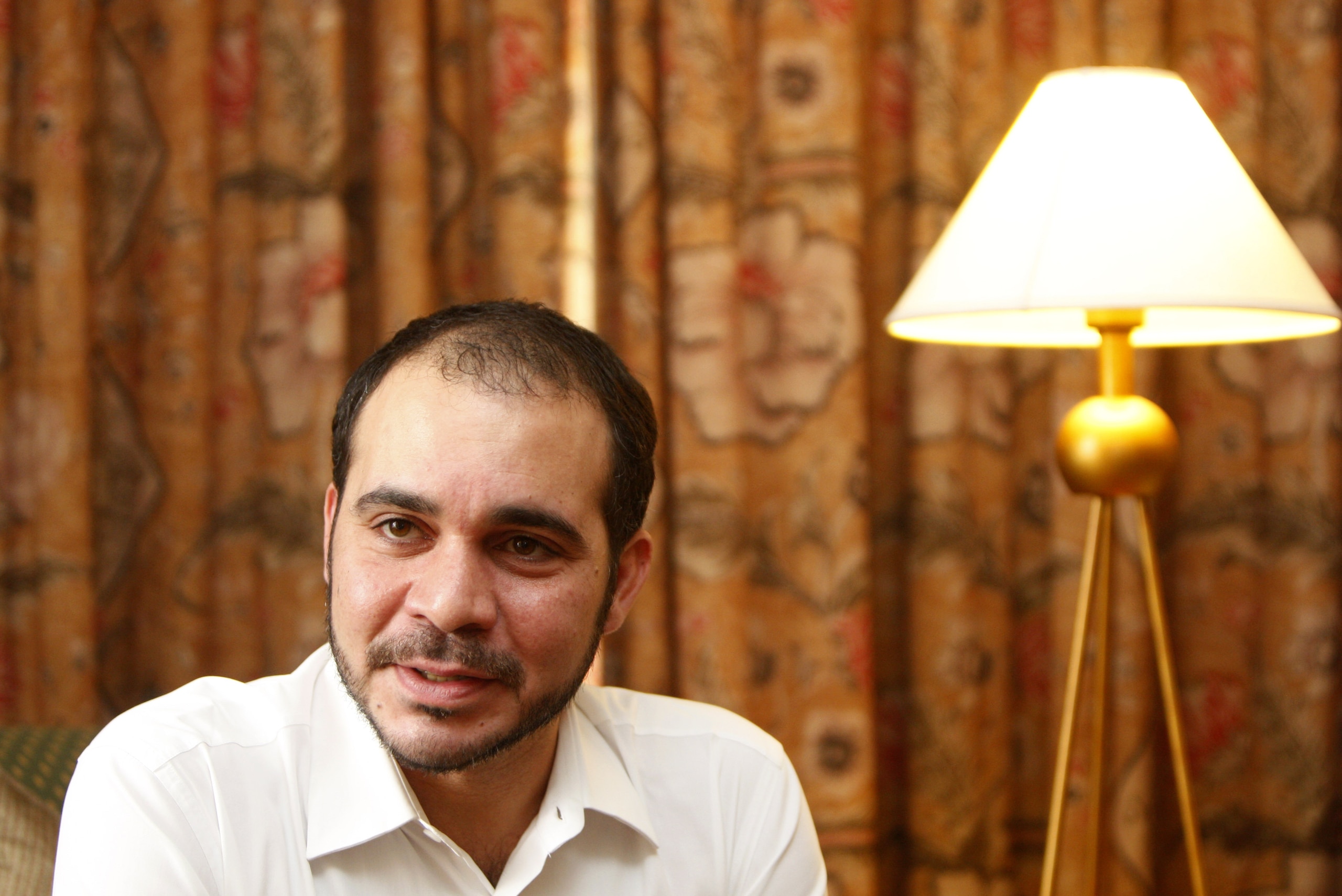 In this Wednesday, March 21, 2012, file photo, FIFA Vice President Prince Ali bin Al Hussein speaks during an interview with The Associated Press in Kuala Lumpur. FIFA vice president Prince Ali Bin al-Hussein says he hopes that “real candidates” _ focused on policy not personality _ will emerge to run world football in the future. Sepp Blatter confirmed this week that he will stand for a fifth, four-year term as FIFA president in May after saying a majority of football leaders told the 78-year-old official to continue his mission. (AP Photo/Lai Seng Sin, File)