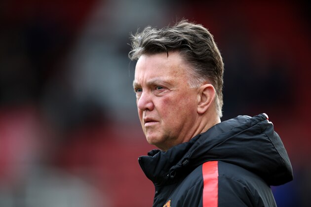 STOKE ON TRENT, ENGLAND - JANUARY 01:  Manchester United Manager Louis van Gaal looks on prior to the Barclays Premier League match between Stoke City and Manchester United at Britannia Stadium on January 1, 2015 in Stoke on Trent, England.  (Photo by Jan Kruger/Getty Images)