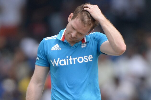 COLOMBO, SRI LANKA - DECEMBER 07:  Eoin Morgan of England during the 4th One Day International match between Sri Lanka and England at R. Premadasa Stadium on December 7, 2014 in Colombo, Sri Lanka.  (Photo by Gareth Copley/Getty Images)
