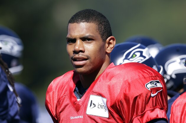 Seattle Seahawks quarterback Terrelle Pryor looks on at an NFL football camp practice Wednesday, July 30, 2014, in Renton, Wash. (AP Photo/Elaine Thompson) Seattle Seahawks quarterback Terrelle Pryor looks on at an NFL football camp practice Wednesday, July 30, 2014, in Renton, Wash. (AP Photo/Elaine Thompson)